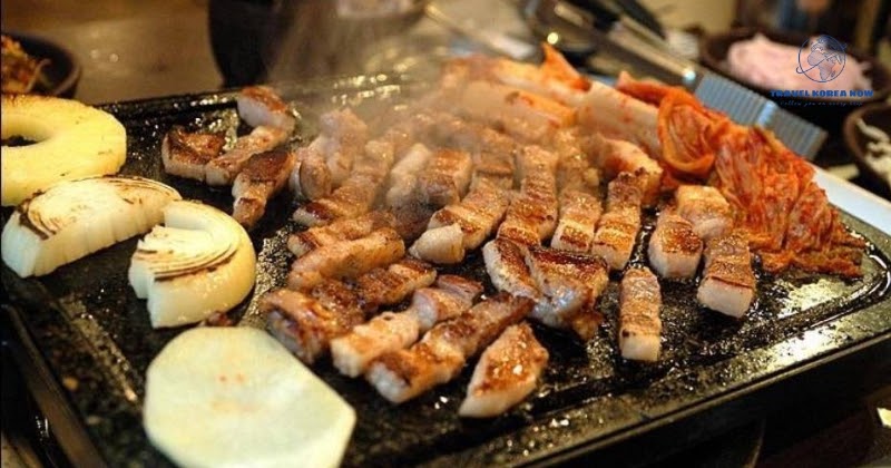 Món ăn Hàn Quốc - Thịt ba chỉ nướng